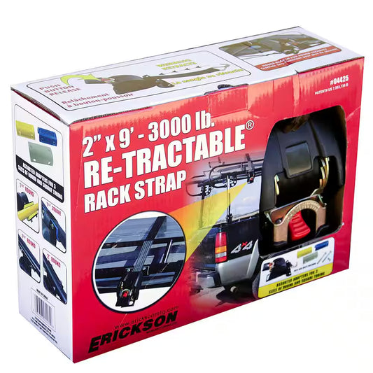 2 In. X 9 Ft. 3000 Lbs. Retractable Rack Strap