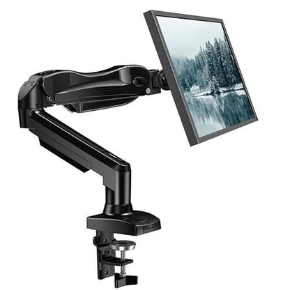 Single Monitor Mount, 13 to 32 Inch Gas Monitor Arm, Adjustable Stand, Black