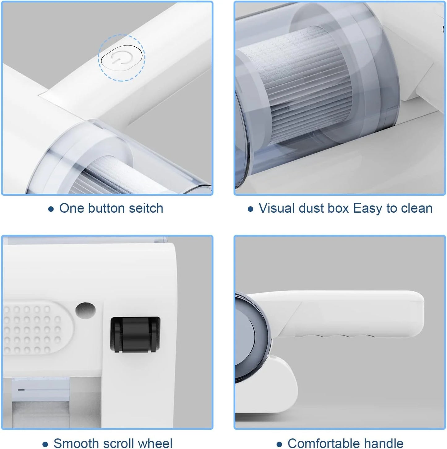 Portable bed & mattress handheld vaccum