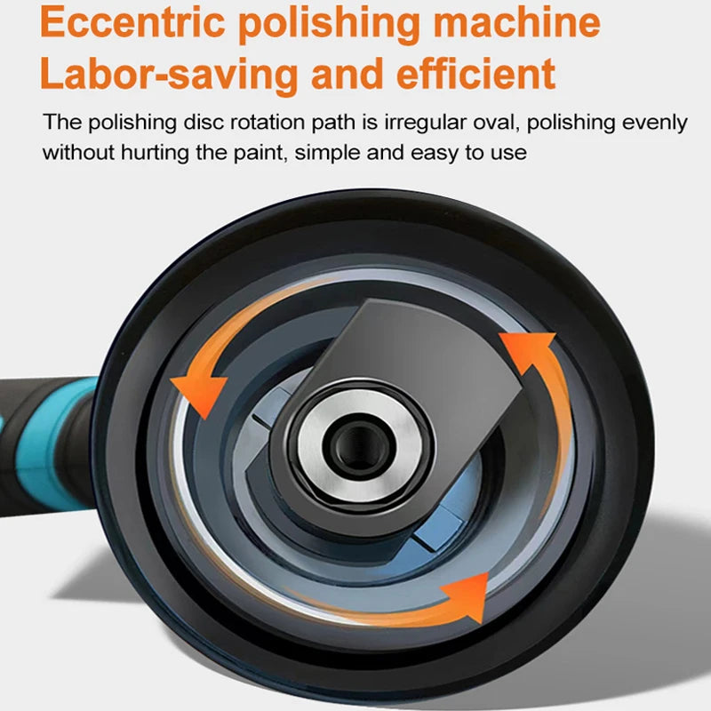 12V Wireless Car Polisher – 2800-5500 RPM, Cordless with 8 Variable Speeds. 