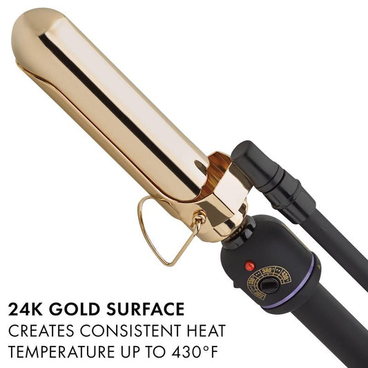 Hot Tools Pro Artist 24K Gold Marcel Iron | Long Lasting Curls, Waves (1-1/4 In)