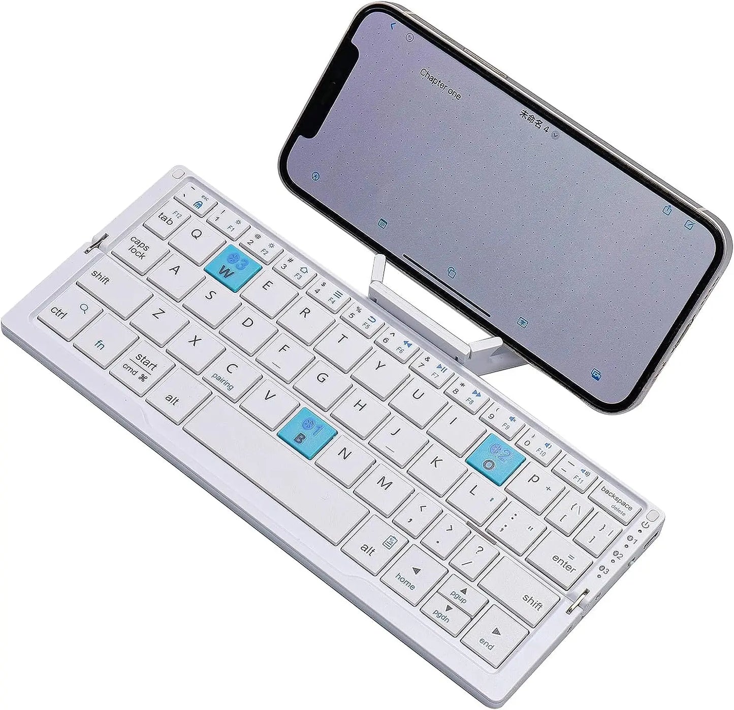 Foldable Bluetooth Keyboard with Magnetic Stand – Aluminum Alloy, Mini, Rechargeable, Perfect for Tablet & iPad