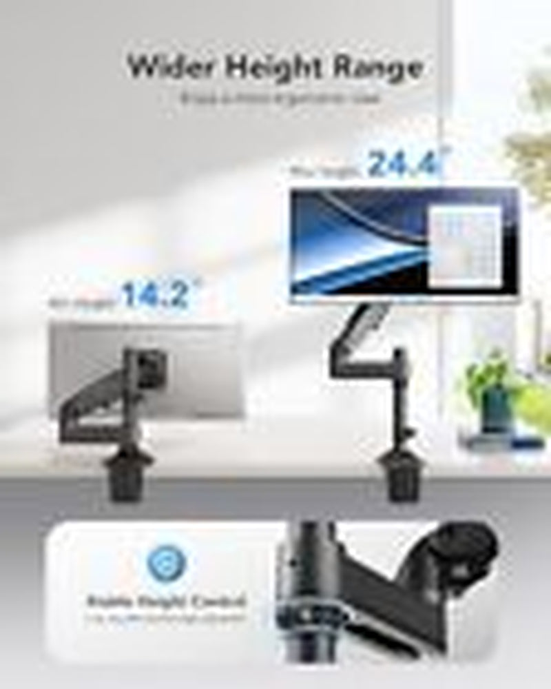 Single Monitor Mount, Adjustable Monitor Arm Desk Mount Fits 13-32 Inch