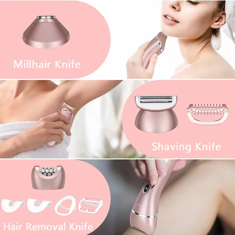 Electric Razors for Women – Bikini Trimmer, Face Shaver, & Body Hair Removal