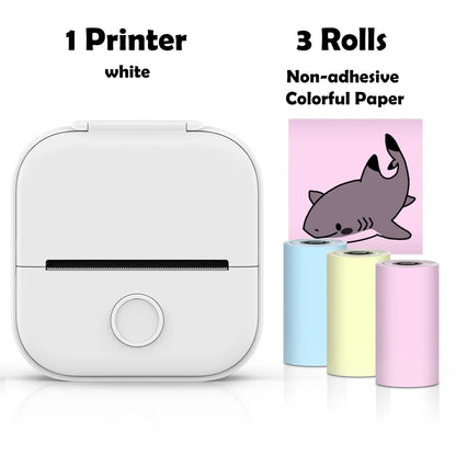 T02 Mini Thermal Printer Wireless Mini Pocket Printer