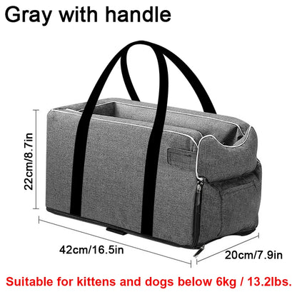 Portable Dog Cat Car Seat Travel Companionship 