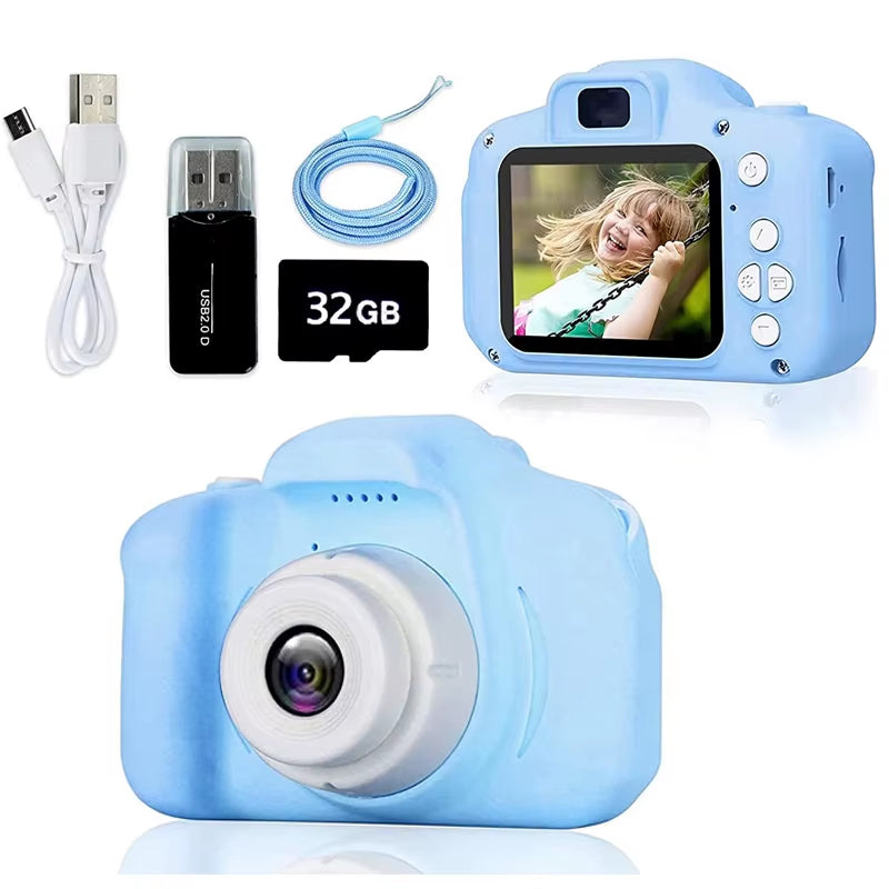 "Cute Kids Camera – 1080P Video, Educational Toy for Girls. Perfect Birthday Gift with Free Bonus!"