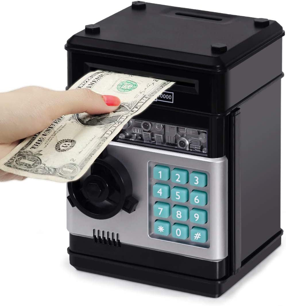 Piggy Bank, Saving Box, Cash Coin Can Safe Bank Electronic Coin Money Bank Gifts Toy ATM Bank, Hot Gift for Boys and Girls