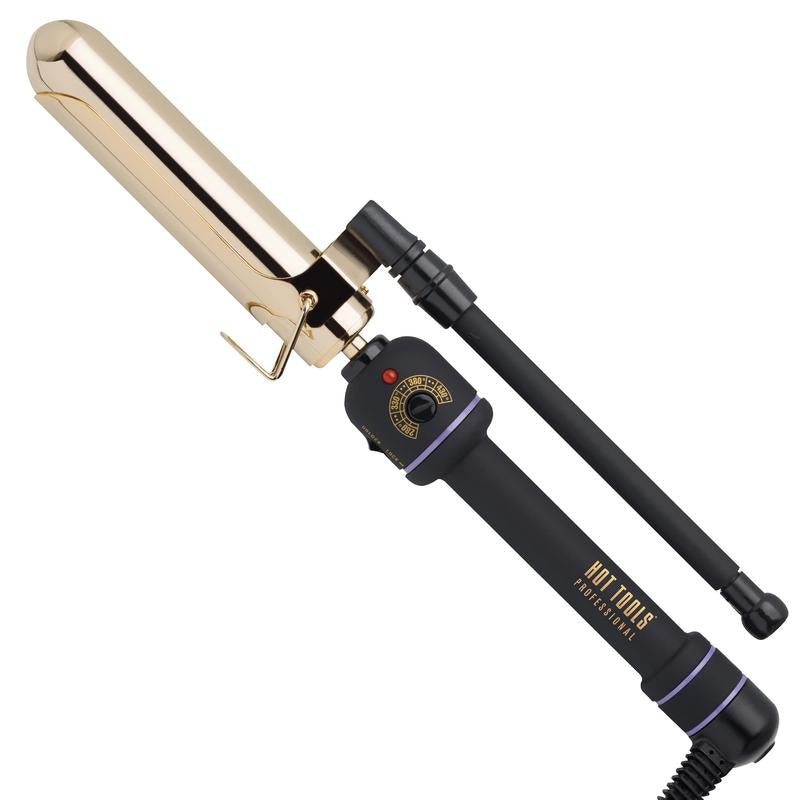 Hot Tools Pro Artist 24K Gold Marcel Iron | Long Lasting Curls, Waves (1-1/4 In)