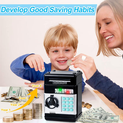 Piggy Bank, Saving Box, Cash Coin Can Safe Bank Electronic Coin Money Bank Gifts Toy ATM Bank, Hot Gift for Boys and Girls