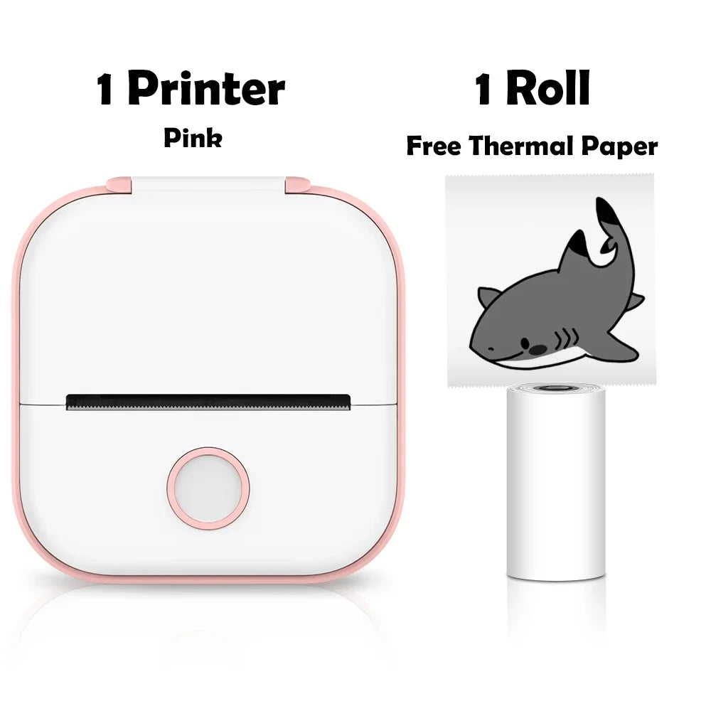 T02 Mini Thermal Printer Wireless Mini Pocket Printer