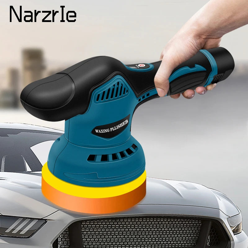 12V Wireless Car Polisher – 2800-5500 RPM, Cordless with 8 Variable Speeds. 